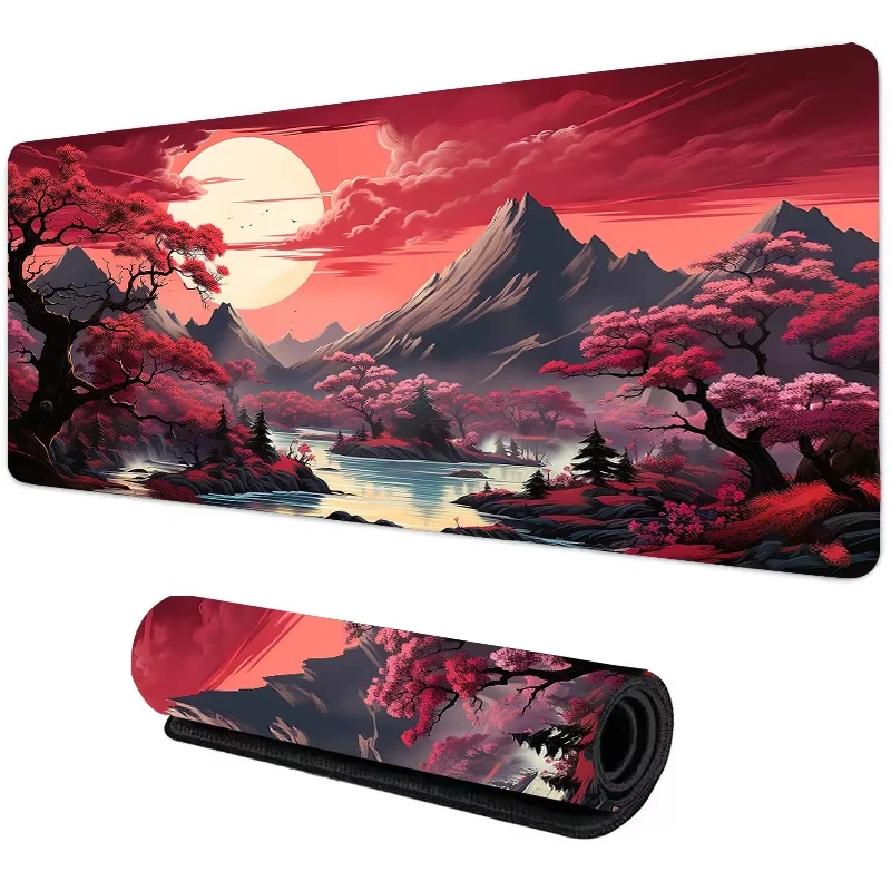 Gaming Accessories For Table - Sunset Mountain View Silicone Gaming Mouse