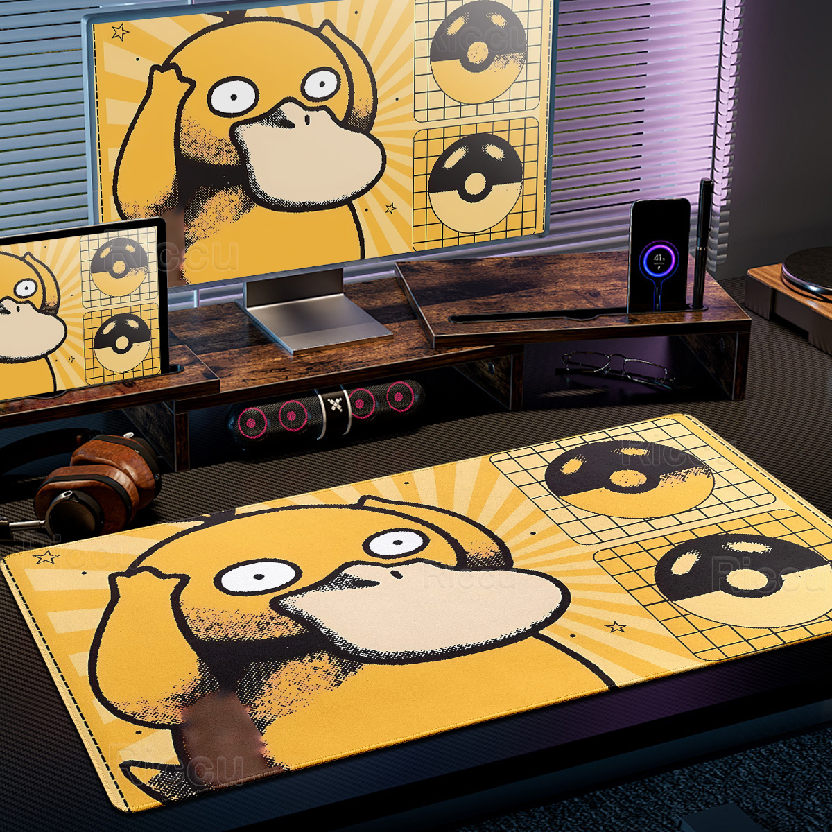 Gaming Accessories For Pc Setup - Cartoon Pokémon Mouse Pad Non-slip HD