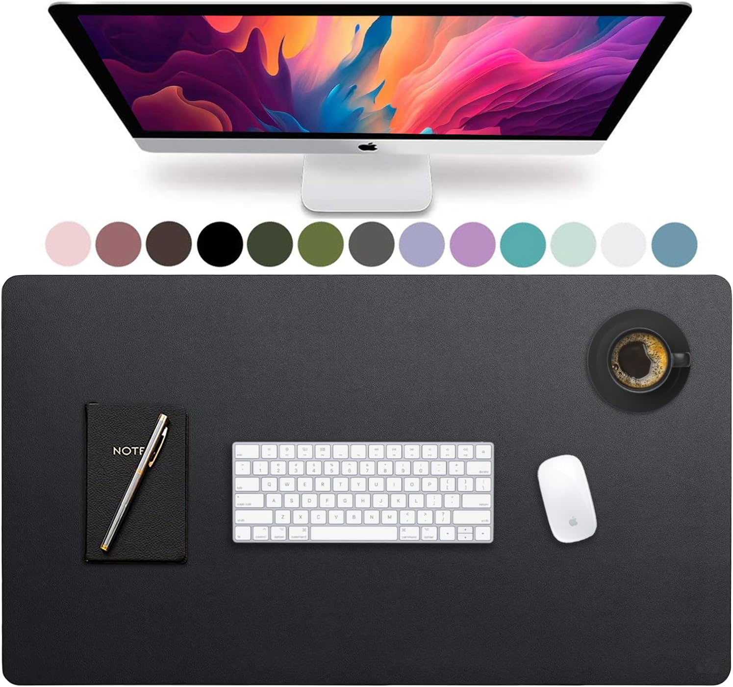 Gaming Accessories For Setup - Large Size Leather Desk Pad,Office Desk