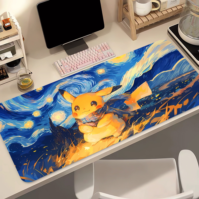 Gaming Accessories For Table - Anime Mouse Pad 90x40cm Pokemon Pikachu