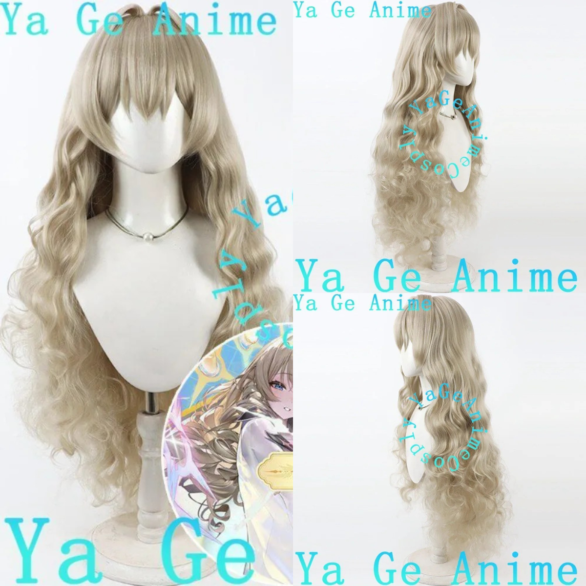 Gaming Accessories Korea - New Clothes Cosplay Wig Blonde Curly