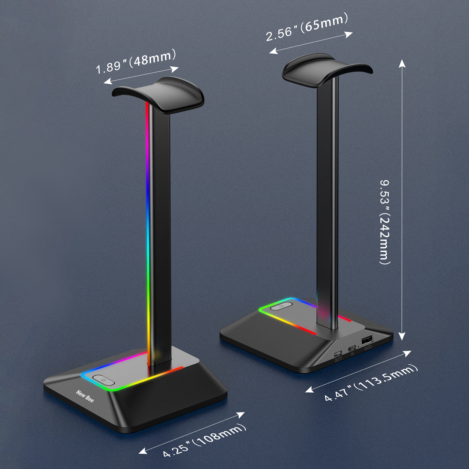 New Bee Z8 RGB Headphones Stan - Gaming Accessories For Setup recensione e prezzo