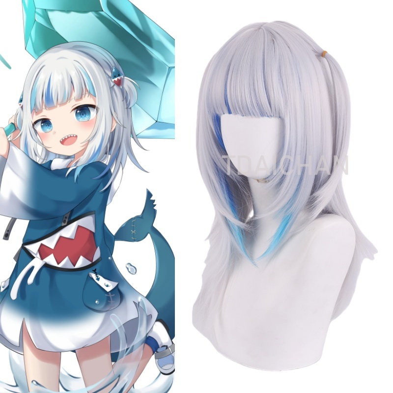 2025 Gawr Gura Cosplay Wig Whi - Gaming Accessories Korea recensione e prezzo