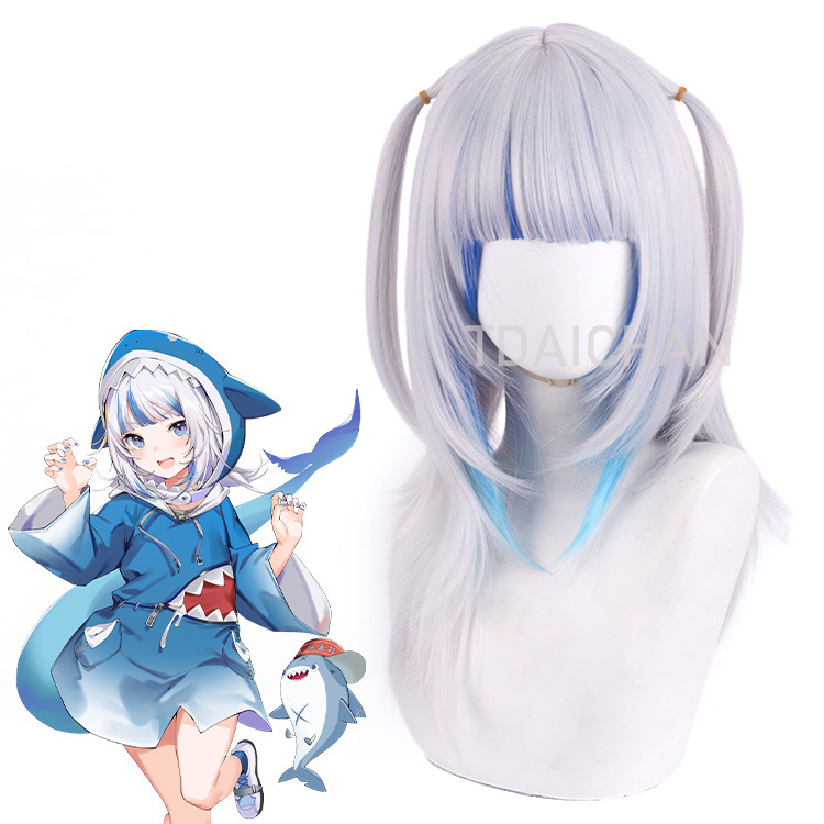 2025 Gawr Gura Cosplay Wig Whi - Gaming Accessories Korea recensione e prezzo