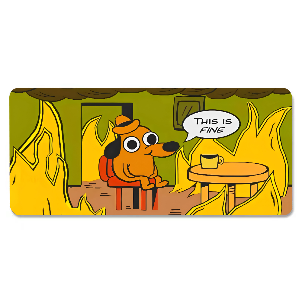 This Is Fine Dog Dachshund Mou - Gaming Accessories For Setup recensione e prezzo