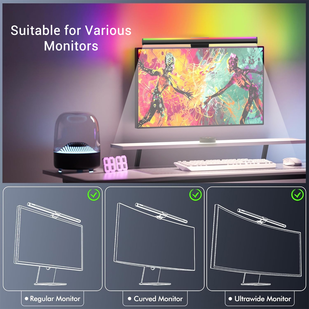 Screen Hanging Lamp Monitor Li - Gaming Accessories Wall Mount recensione e prezzo