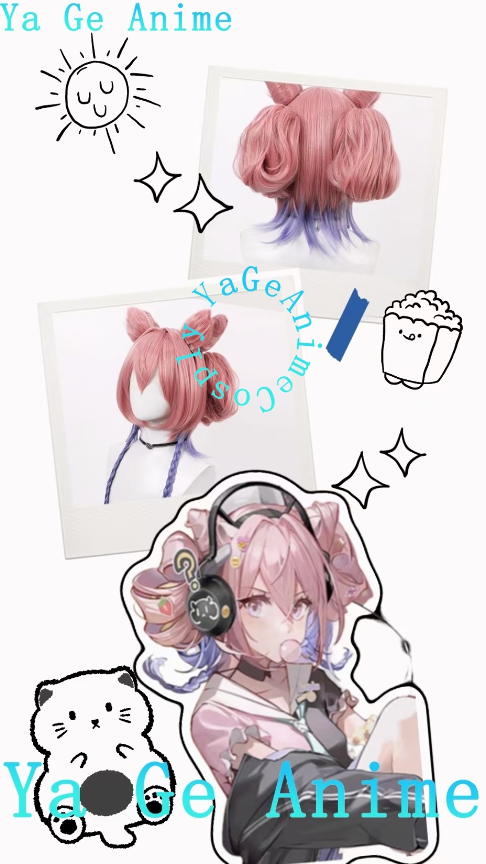 Arknights Eureka Cosplay Wig S - Gaming Accessories Korea recensione e prezzo