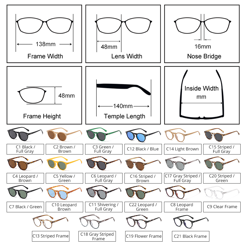 Retro TR90 Round Eyeglass Fram - Gaming Accessories Korea recensione e prezzo