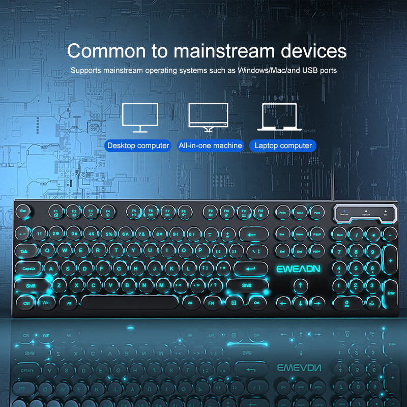 EWEADN Typewriter Gaming Keybo - Gaming Accessories Keyboards recensione e prezzo