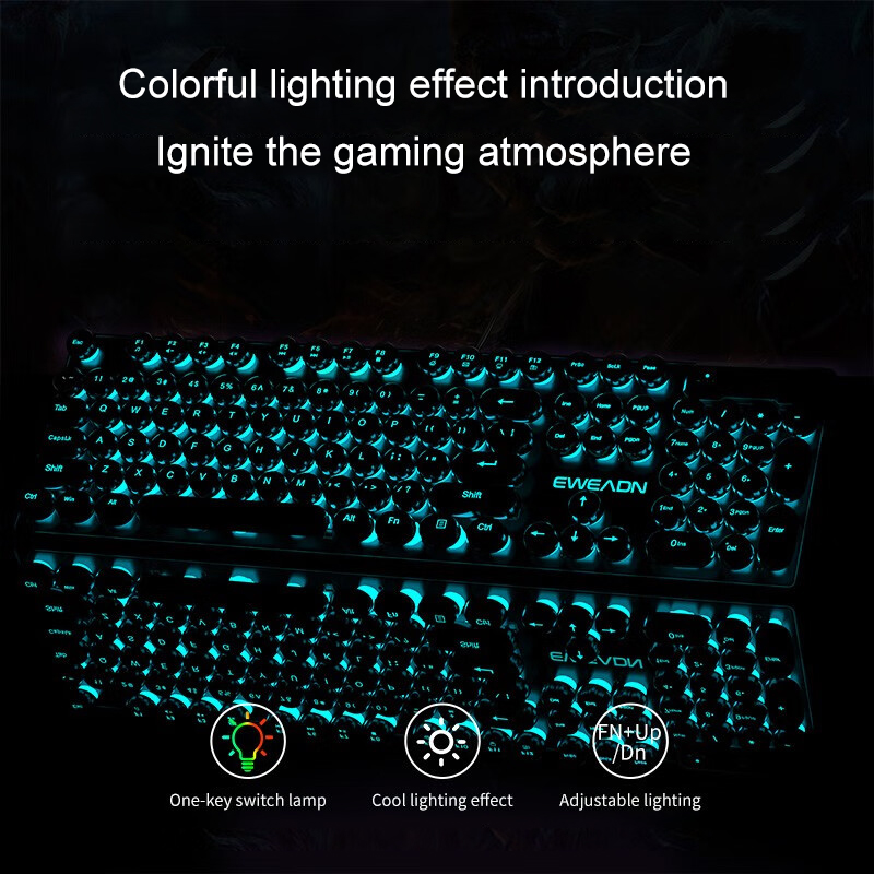 EWEADN Typewriter Gaming Keybo - Gaming Accessories Keyboards recensione e prezzo