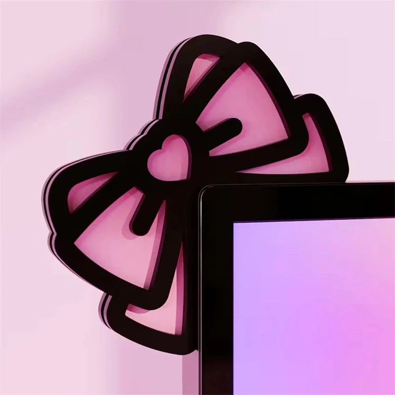 Kawaii Pink Acrylic Bow Monito - Gaming Accessories For Pc Setup recensione e prezzo