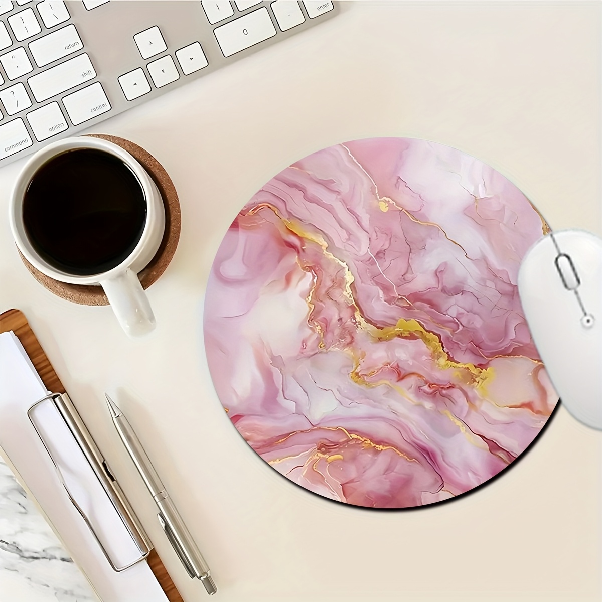 Pink Marble Mouse Pad PC Lapto - Gaming Accessories For Pc Setup recensione e prezzo