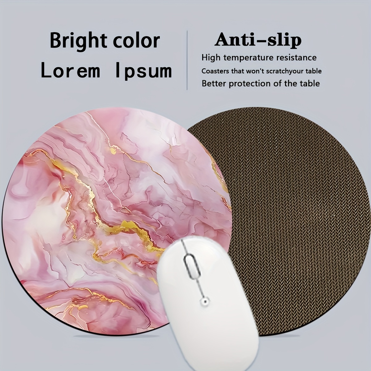 Pink Marble Mouse Pad PC Lapto - Gaming Accessories For Pc Setup recensione e prezzo