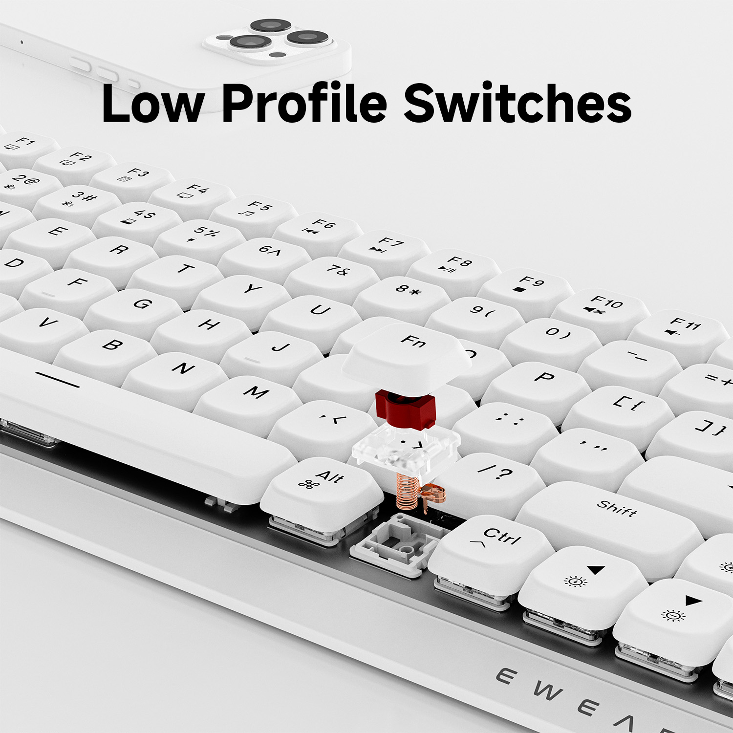 EWEADN 84 Keys Tri-Mode Low Pr - Gaming Accessories Keyboards recensione e prezzo
