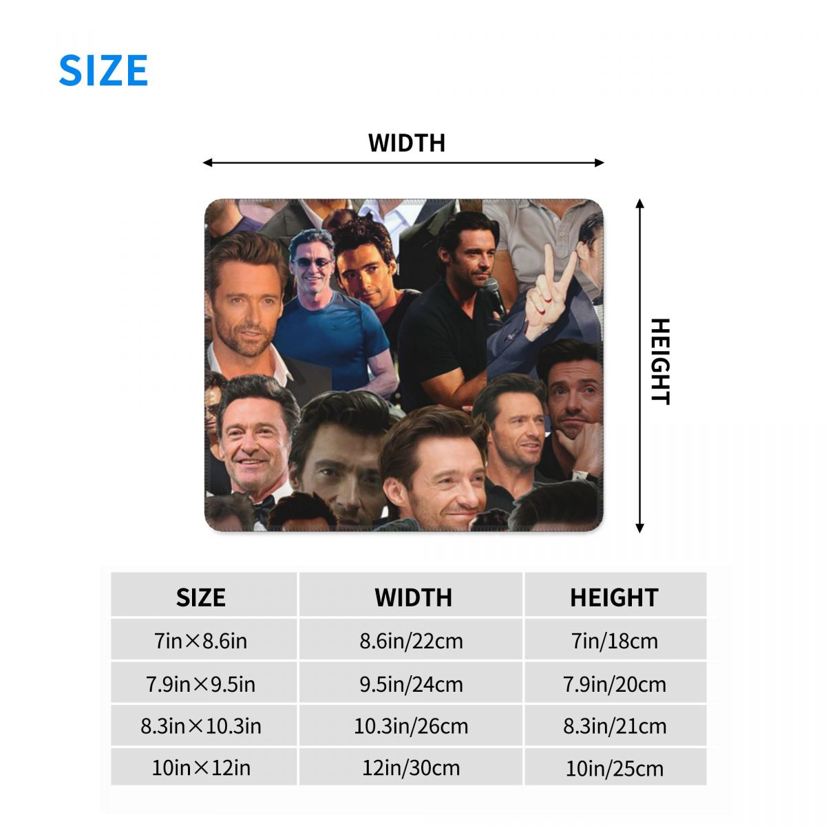 Hugh Jackman Photo Collage (14 - Gaming Accessories Photo recensione e prezzo