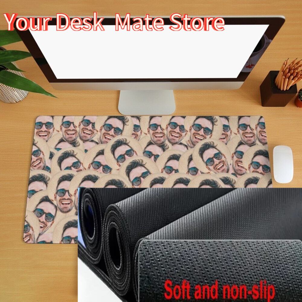 Custom Face Desk Mat Crazy Fac - Gaming Accessories Photo recensione e prezzo