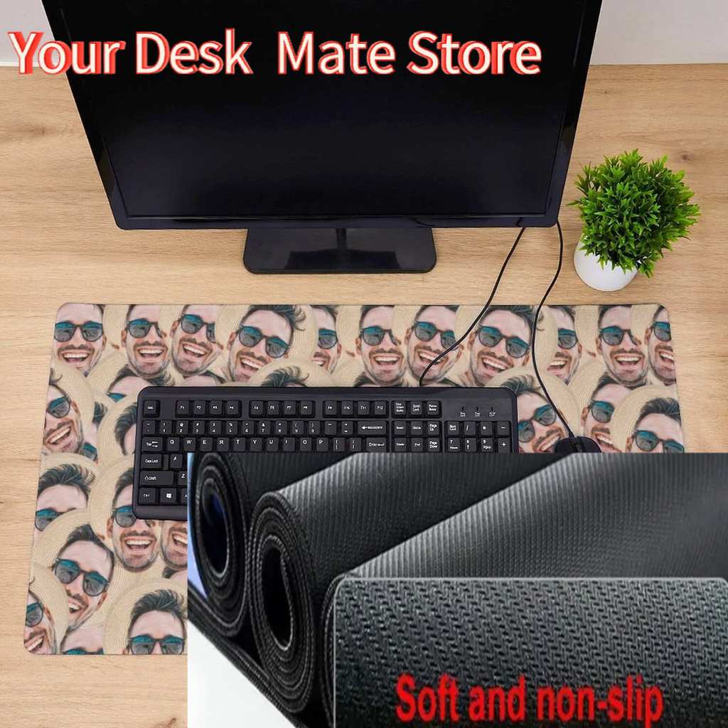 Custom Face Desk Mat Crazy Fac - Gaming Accessories Photo recensione e prezzo