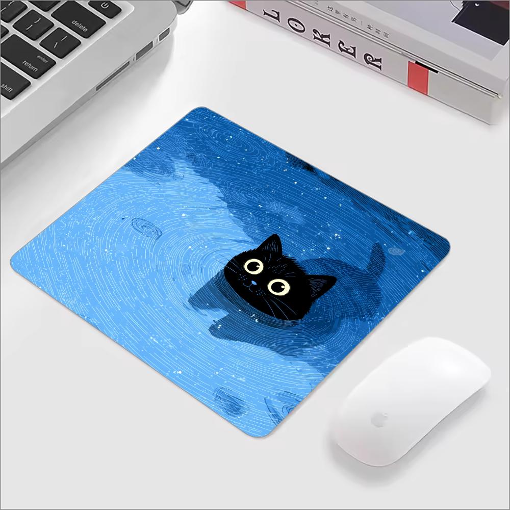 Cute Black Cat Glass Mouse Pad - Gaming Accessories Keyboards recensione e prezzo