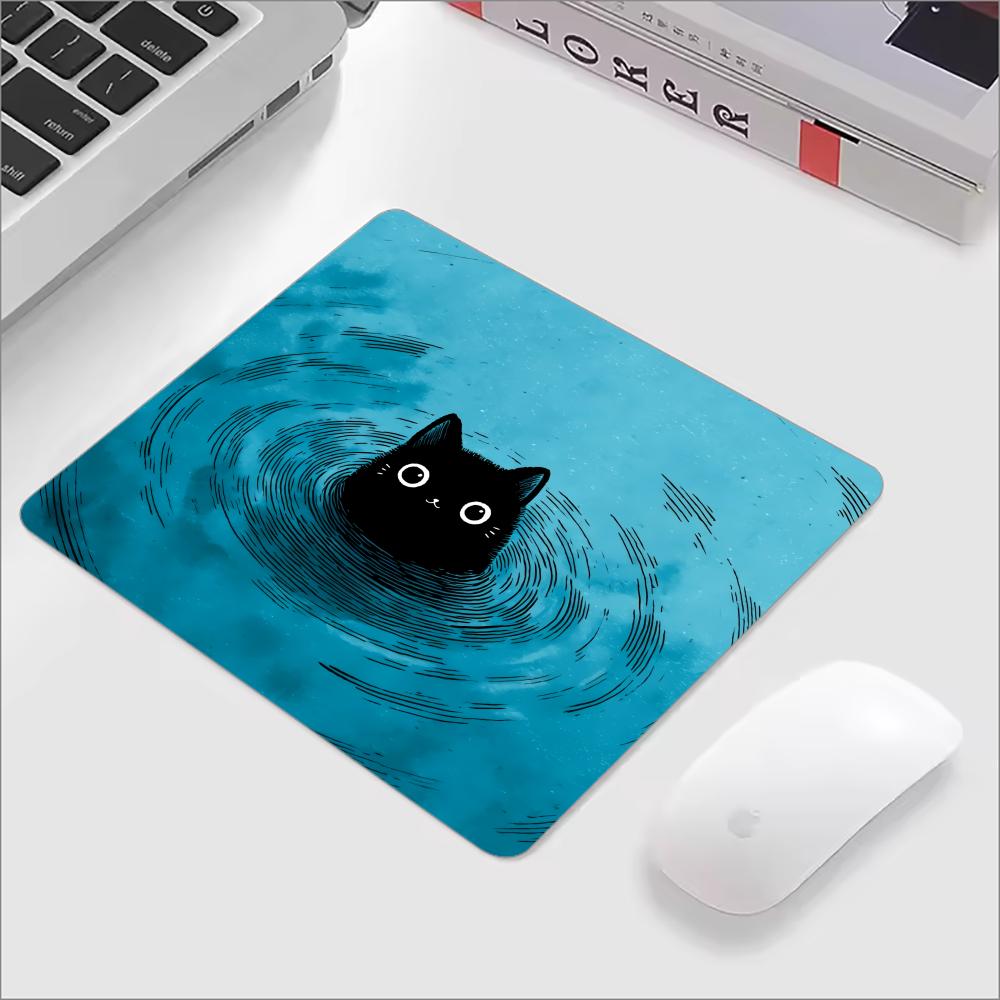 Cute Black Cat Glass Mouse Pad - Gaming Accessories Keyboards recensione e prezzo