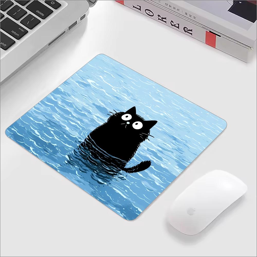 Cute Black Cat Glass Mouse Pad - Gaming Accessories Keyboards recensione e prezzo