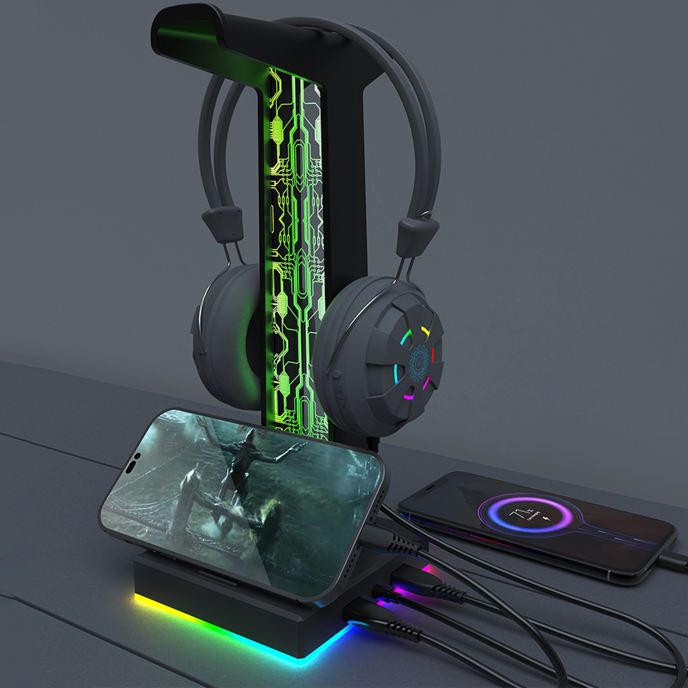 RGB Gaming Headphone Stand Dua - Gaming Accessories For Setup recensione e prezzo