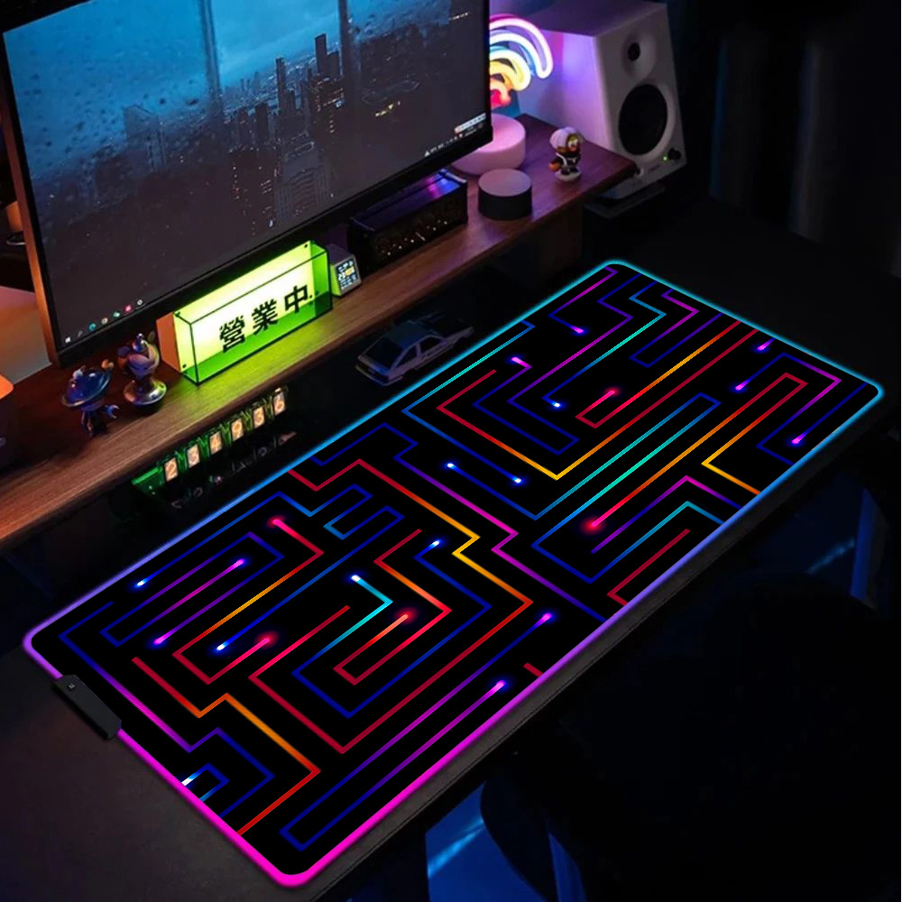 Xxl Mouse Pad 900x400 Neon Cir - Gaming Accessories For Pc Setup recensione e prezzo