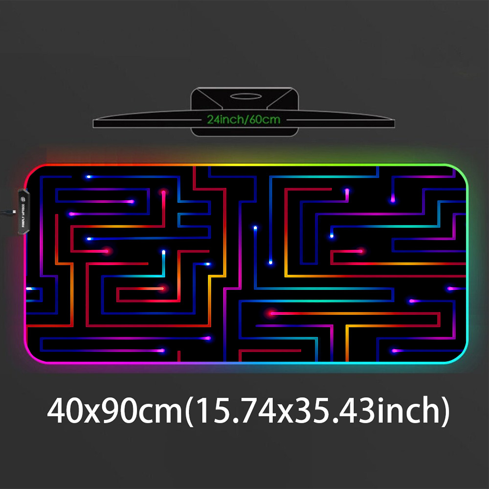 Xxl Mouse Pad 900x400 Neon Cir - Gaming Accessories For Pc Setup recensione e prezzo